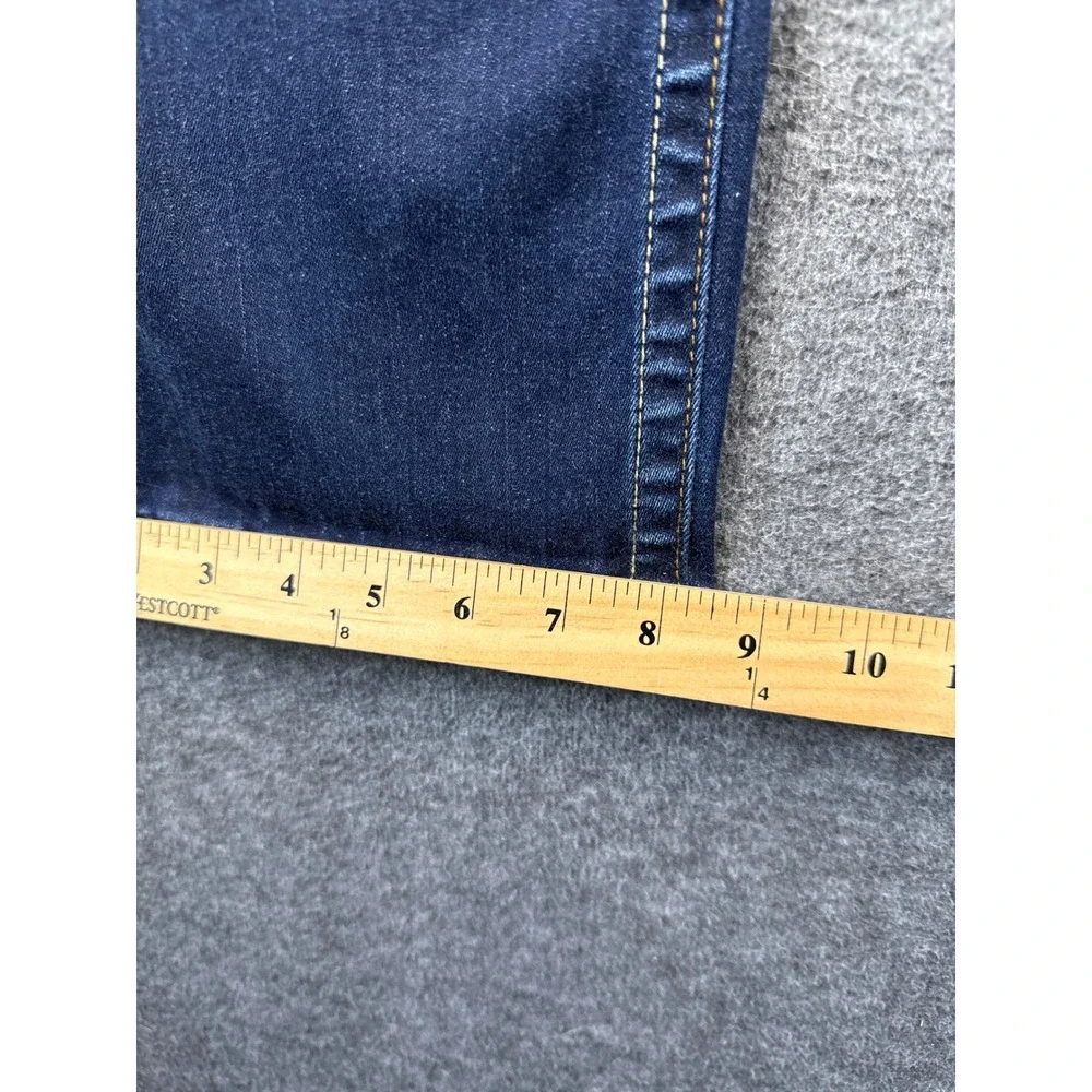 True Religion Ricky Flap SE Jeans Mens 36 Dark Wash Straight Leg Stretch Denim